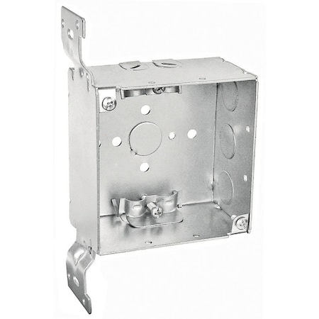Southwire Electrical Box, 30.3 cu in, Square Box Type, 4 Gangs, Steel, Square Shape 52171-FR